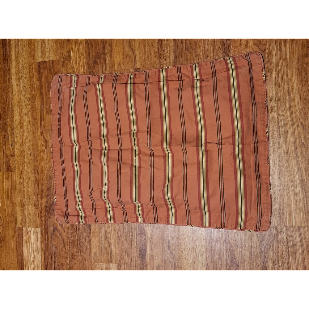 Vintage Country Curtains Red‎ Stripe Standard Pillow Sham